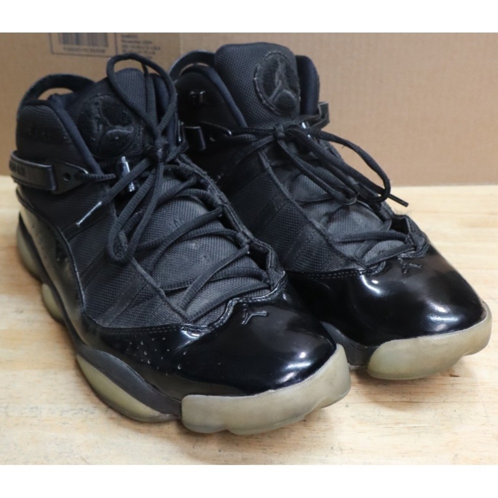Nike Air Jordan Retro 6 322992-011 Black Mens Size 12 Basketball Shoes Sneakers